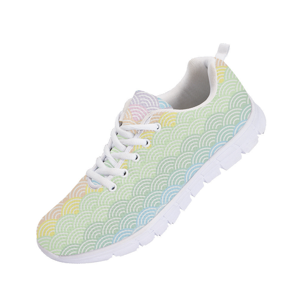 Pastel Rainbow Seigainami Literally Means Sea Wave Running Shoes Sport Sneakers